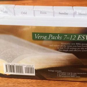 Scripture Memory Verse Cards ESV Packs 7-12