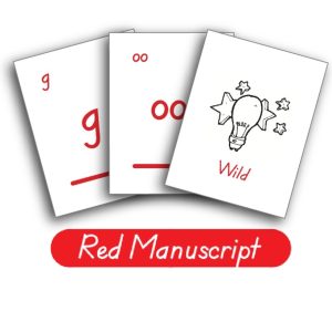 Logic of English Phonogram Game Cards - Red Manuscript