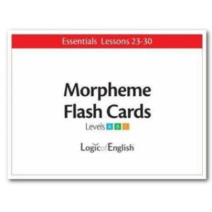 Logic of English Morpheme Flash Cards Lessons 23-30