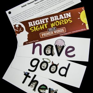 Right Brain Dolch Sight Words - Primer