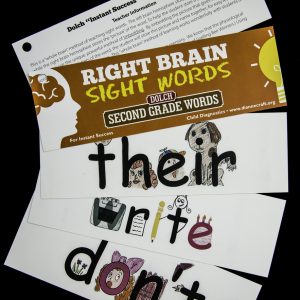 Right Brain Dolch Sight Words - Second Grade