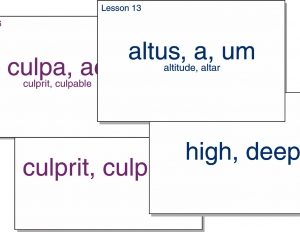 Latina Christiana Flash Cards