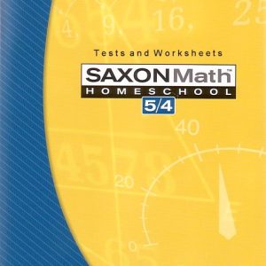 Saxon Math 5/4 Tests and Worksheets, 3rd Ed
