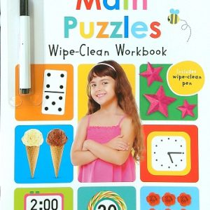 Math Puzzles Wipe-Clean Workbook