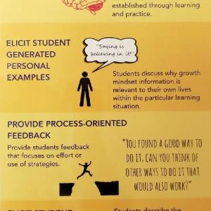 Growth Mindset Instructional Practices Poster