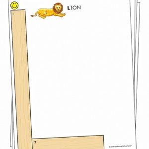 Laminated Capital Letter Cards for Wood Pieces