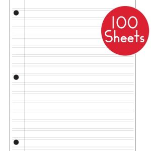 Narrow Notebook Paper (100 sheets)