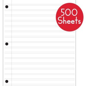 Narrow Notebook Paper (500 sheets)