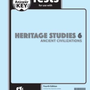 Heritage Studies 6 Tests Answer Key, 4th ed