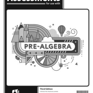 Pre-Algebra Assessments 3Ed