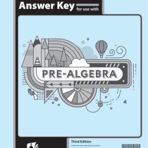 Pre-Algebra Assessments Answer Key 3Ed