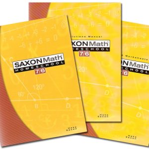 Saxon Math 7/6 Homeschool Kit, 4th Ed