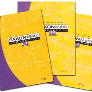 Saxon Math 8/7 Homeschool Kit, 3rd Ed