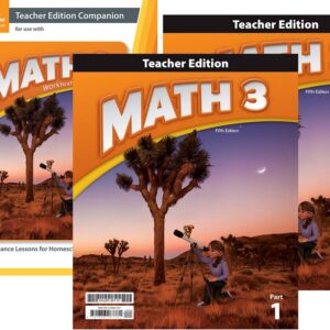 Math 3 Teacher Edition (2 Volumes) & TE Companion, 5th Ed