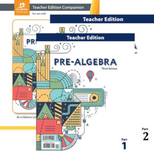 Pre-Algebra Teacher Edition (2 volumes) & TE Companion 3Ed